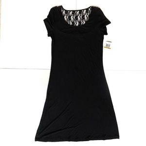Lemmie for Nina Leonard Short Black Dress